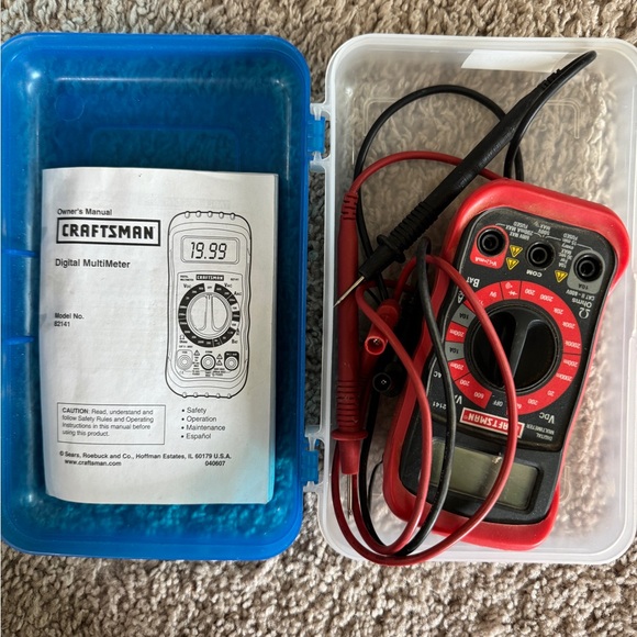 Craftsman Digital Multimeter with Case - Picture 1 of 1
